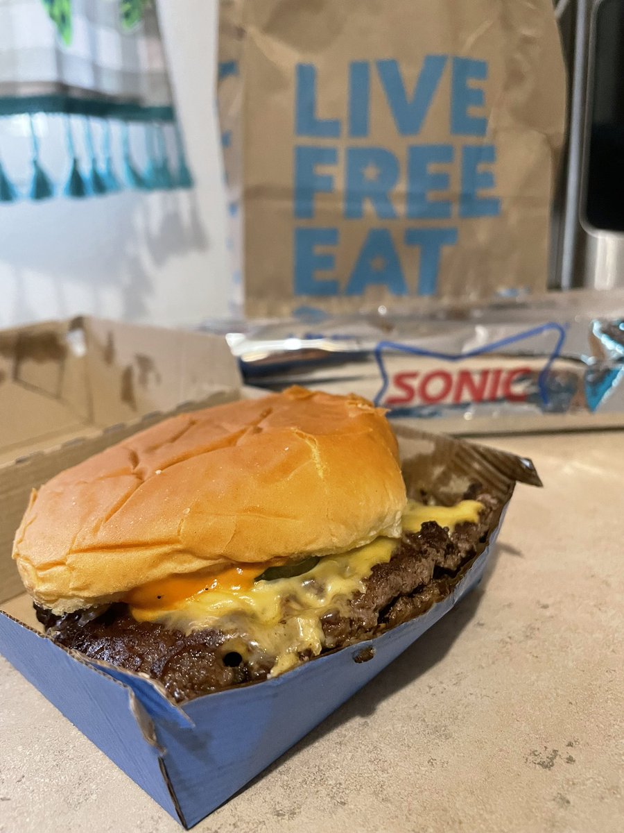 What’s for supper ? <a href="/sonicdrivein/">Sonic Drive-In</a> double smasher for only $1 in the app! #yum #sonic #supper #sogood