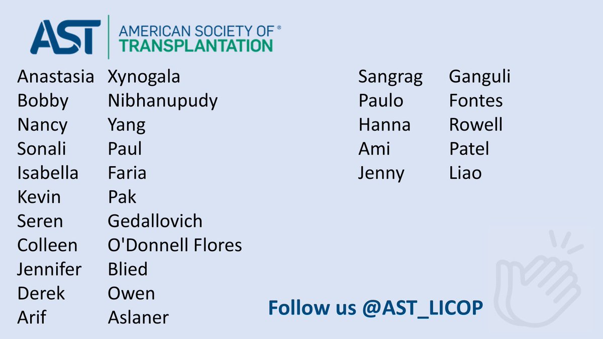 Liver/Intestinal Community of Practice - AST (@ast_licop) on Twitter photo A warm welcome to the 1⃣6⃣new members who joined #LICOP in March!
We're thrilled to have you on board and look forward to the insights and energy you'll bring to our community.🙌
<a href="/lindsayykingmd/">Lindsay Y King</a> <a href="/AnjanaPillaiMD/">Anjana Pillai</a> <a href="/HowardTLeeMD/">Howard T. Lee MD FAST</a> <a href="/DeepikaDevuniMD/">Deepika Devuni MD</a> <a href="/AshleySpannMD/">Ashley Spann</a>
#LiverTwitter A warm welcome to the 1⃣6⃣new members who joined #LICOP in March!
We're thrilled to have you on board and look forward to the insights and energy you'll bring to our community.🙌
<a href="/lindsayykingmd/">Lindsay Y King</a> <a href="/AnjanaPillaiMD/">Anjana Pillai</a> <a href="/HowardTLeeMD/">Howard T. Lee MD FAST</a> <a href="/DeepikaDevuniMD/">Deepika Devuni MD</a> <a href="/AshleySpannMD/">Ashley Spann</a>
#LiverTwitter