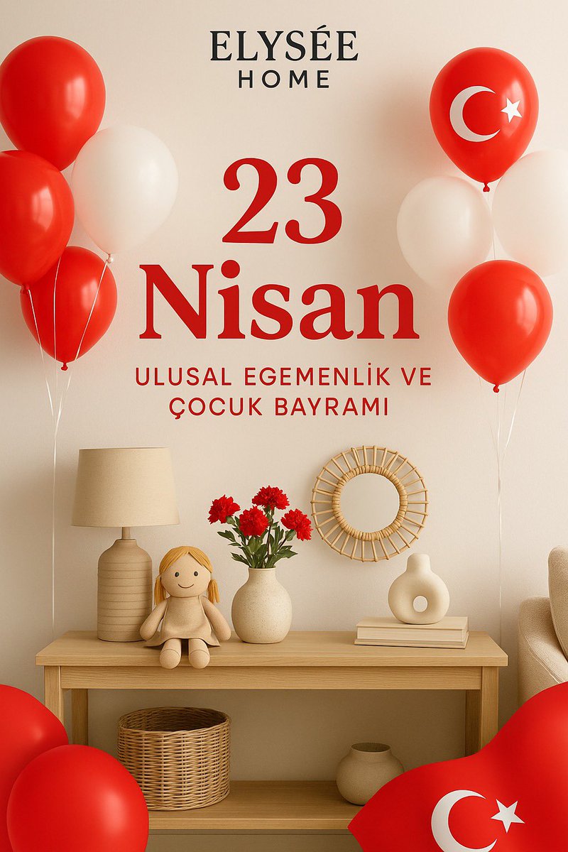 "Sevgili çocuklar, geleceğimizin mimarları! 23 Nisan Ulusal Egemenlik ve Çocuk Bayramı'nız kutlu olsun! Sizlerin neşesi ve umuduyla daha güzel bir dünya inşa ediyoruz. Mağazamızda bu özel günü kutlamak için harika sürprizler sizleri bekliyor! 🎉 #23Nisan #23NisanKutluOlsun