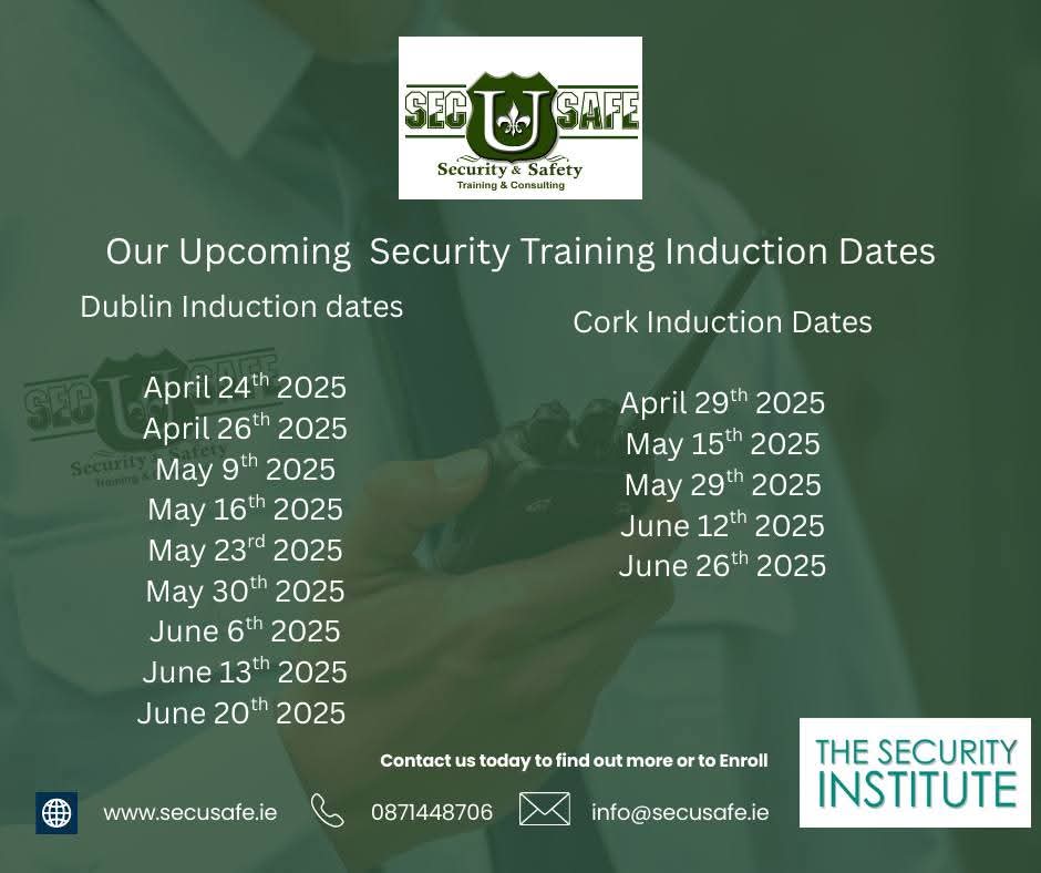 Are you looking for PSA Security Courses?

Please see below.

Hi Everyone,

Are you looking for a PSA Security Course?

#psaapproved #securitytraining #staticandretail #doorandeventsecurity #secusafe
