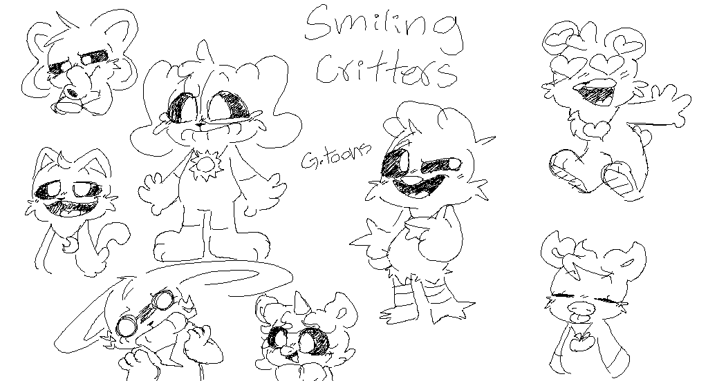 I had forgotten that I had drawn this a long time ago in Paint
#SmilingCritters #DogDay #CatNap #BobbyBearhug #Craftycorn #kickinChicken #PickyPiggy #HoppyHopscotch #BubbaBubbaphant