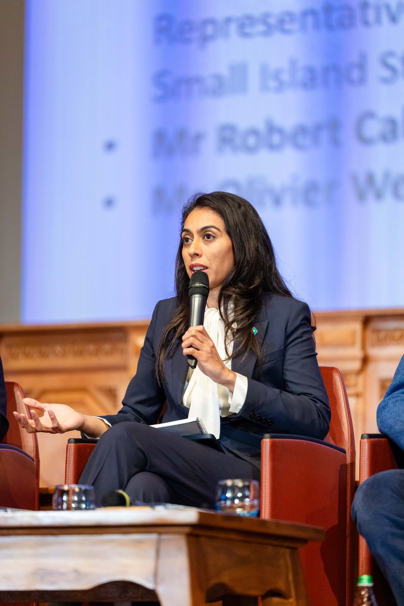 H.E. Amb. Seid joined #MBI2025 to share updates on #BEFF &amp; spotlight the Unlocking Blue Pacific Prosperity initiative — a Pacific-led effort to protect marine ecosystems 🐠🌺. She stressed the need for sector-specific tools 🧰 &amp; government-backed guarantees to drive impact🌐.