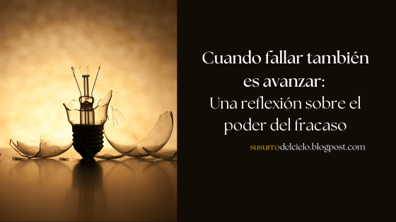 Cuando fallar también es avanzar: una reflexión sobre el poder del fracaso susurrodelcielo.blogspot.com/2025/04/como-l… 
"Lo maravilloso de la fe es que, entre más la usas, jamás se desgasta; por el contrario, crece sin detenerse." #Fe #Avanza