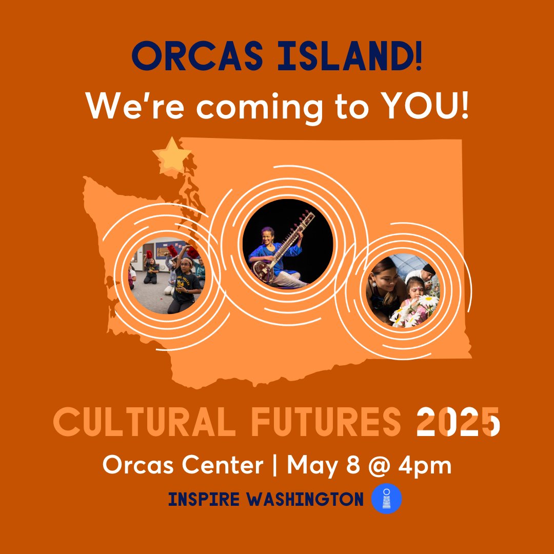 The Cultural Futures tour kicks off first! Everett, Bellingham, Friday Harbor, Eastsound, and Langley are up first. Learn more and register for free HERE: inspirewashington.org/events/cultura… 

#washington #science #Everett #Bellingham #SanJuanIslands #WhidbeyIsland #culture #heritage
