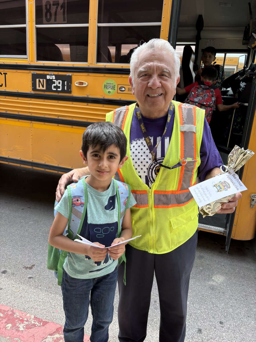 Today, we celebrate the incredible individuals who safely transport our students to and from school each day! Happy Bus Driver Appreciation Day!! 

We 🤍 our NISD Bus drivers! 
<a href="/NISD/">Northside ISD</a> <a href="/NISDMcDermott/">Robert F. McDermott Elementary</a>