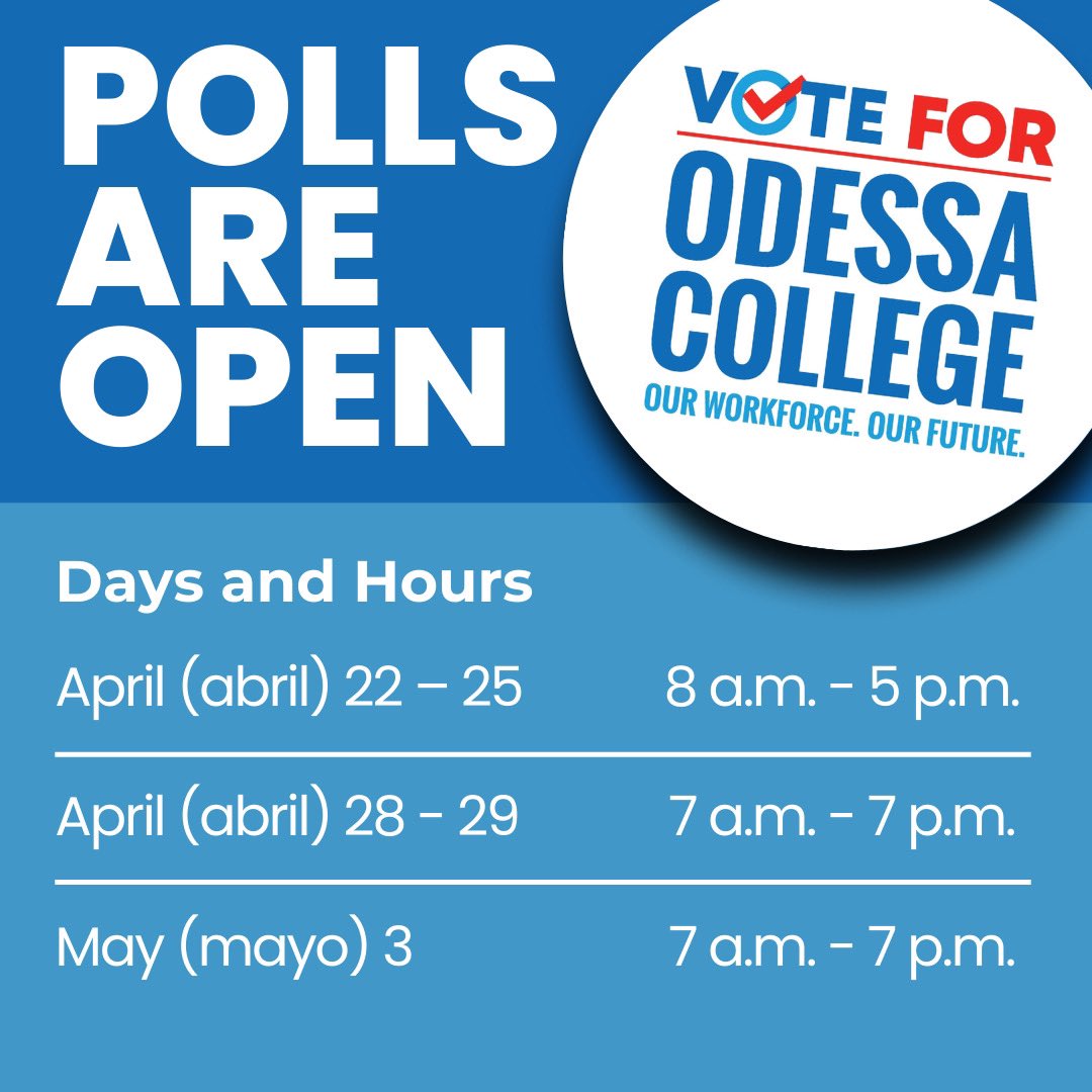 MagalyMarquez03's tweet photo. Thank you @OdessaCollege for enhancing my quality of life through education and the quality of life for those around me! My duty now is to pay it forward whenever possible. I will always vote YES for our future. https://t.co/yk9rhZklH6