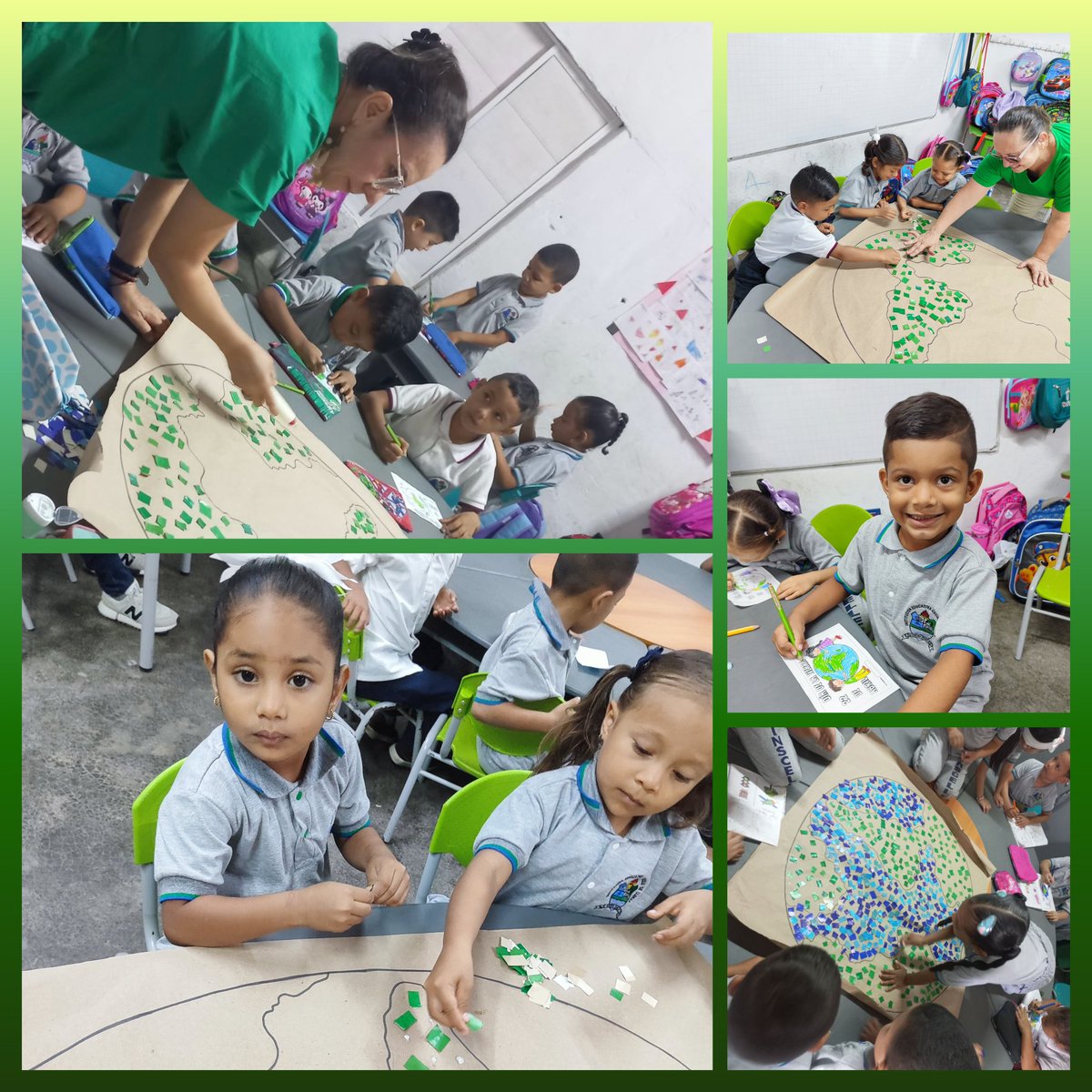 mariupetro's tweet photo. Cecilia de Lleras: Preescolar 
Día de la tierra @kerguelenhugo @JUANCAVO @cecilialleras https://t.co/eEX9xRmccY