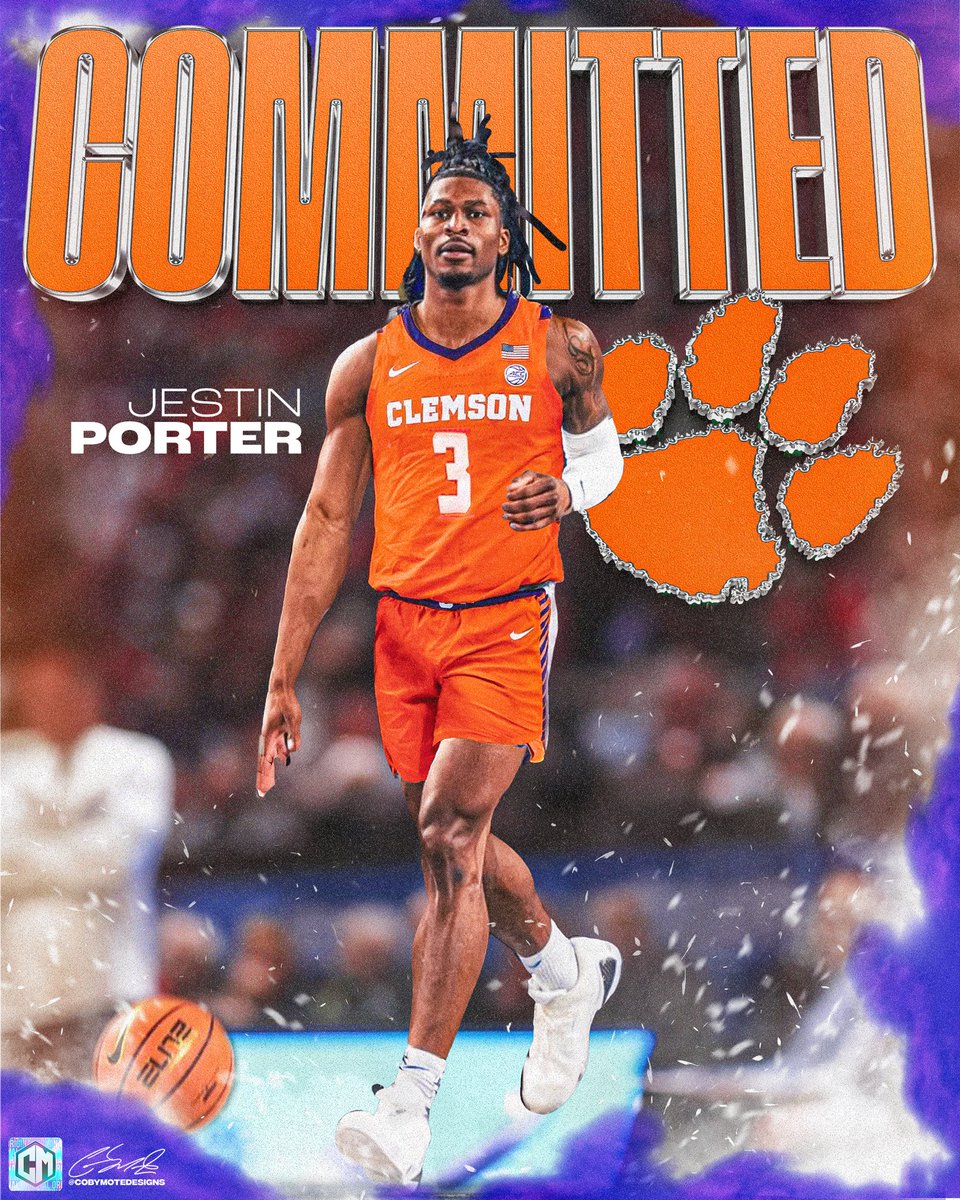 Tobias Bass (@tobias_bass) on Twitter photo NEWS: Jestin Porter (<a href="/iamjestinporter/">Jestin Porter ⁴</a>) will transfer to Clemson, he tells <a href="/TheAthleticCBB/">The Athletic CBB</a>
He averaged 15.0 points, 2.9 rebounds, 1.2 assists, and 1.1 steals per game while shooting 36% from 3 at Middle Tennessee State NEWS: Jestin Porter (<a href="/iamjestinporter/">Jestin Porter ⁴</a>) will transfer to Clemson, he tells <a href="/TheAthleticCBB/">The Athletic CBB</a>
He averaged 15.0 points, 2.9 rebounds, 1.2 assists, and 1.1 steals per game while shooting 36% from 3 at Middle Tennessee State