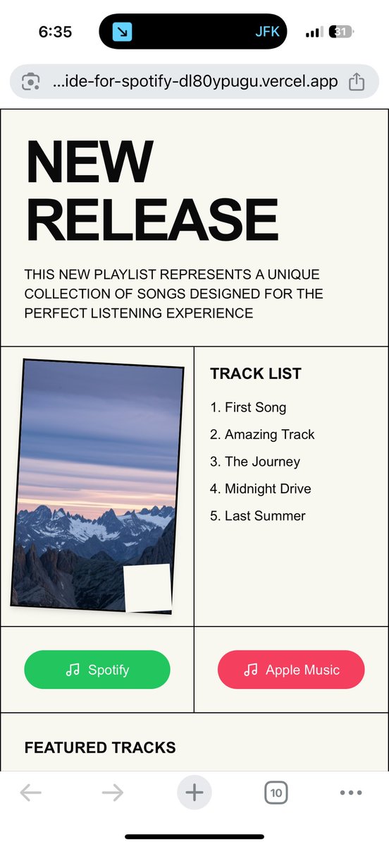 rahulkartgupta's tweet image. Vibe coding with @vercel #v0 is so fun. Making a playlist viewer