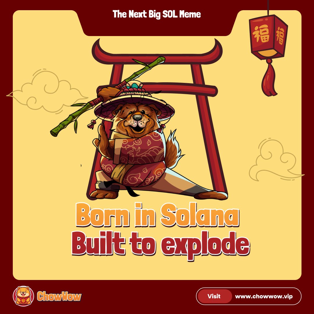 ChowWowOfficial's tweet photo. Born on Solana. Built to explode.

https://t.co/jVnRQXfFSt https://t.co/mZS6gr041R
