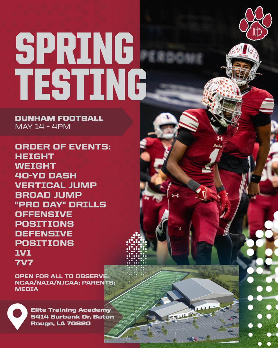 <a href="/JeritRoser/">Jerit Roser</a> 𝐒𝐩𝐫𝐢𝐧𝐠 𝐅𝐨𝐨𝐭𝐛𝐚𝐥𝐥 𝐏𝐫𝐚𝐜𝐭𝐢𝐜𝐞
April 28 - May 1 (3:30-5:30)
May 5 - May 8 (3:30-5:30)
May 12 - May 15 (3:30-5:30)

*𝗠𝗮𝘆 𝟭𝟰𝘁𝗵 "𝗦𝗽𝗿𝗶𝗻𝗴 𝗧𝗲𝘀𝘁𝗶𝗻𝗴" 𝗲𝘃𝗲𝗻𝘁 𝗛𝘁/𝗪𝘁/𝟰𝟬/𝗩𝗝 𝗼𝗻 𝘁𝗵𝗲 𝗴𝘂𝘆𝘀 𝗮𝗻𝗱 𝘄𝗶𝗹𝗹 𝗵𝗮𝘃𝗲 𝟭𝘃𝟭; 𝟳𝘃𝟳