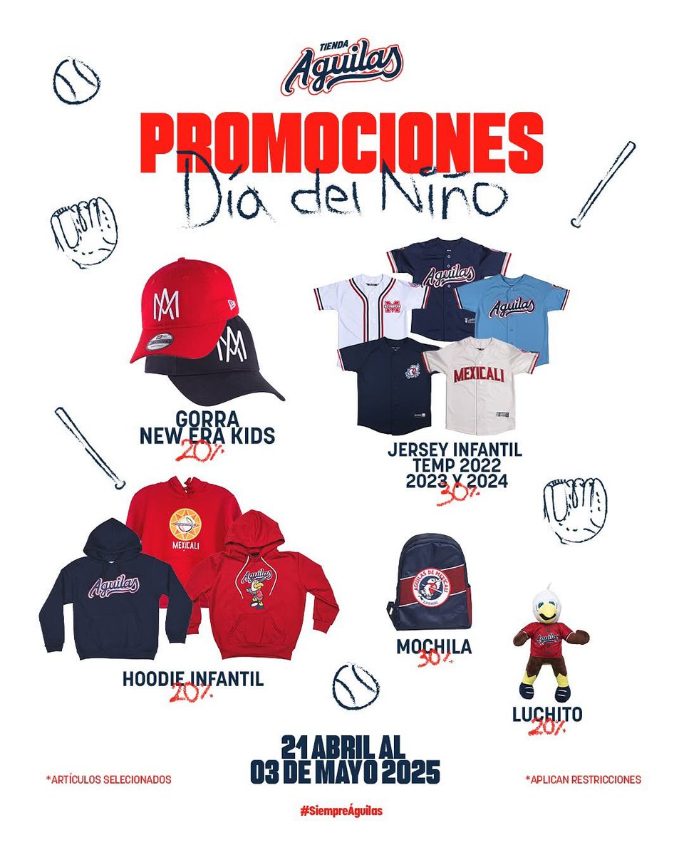 El mes de nuestros pequeños emplumados 🦅 ❤️ Aprovecha los descuentos en Tienda Águilas 🏟️ 

#SiempreÁguilas