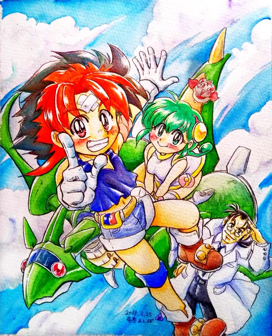 今日はドラゴンの日ということで、竜っぽいものを描いてる過去絵を再掲あとサン・ジョルディの日だしシェイクスピアディでもありますね!盛りだくさん!本読もう!! 