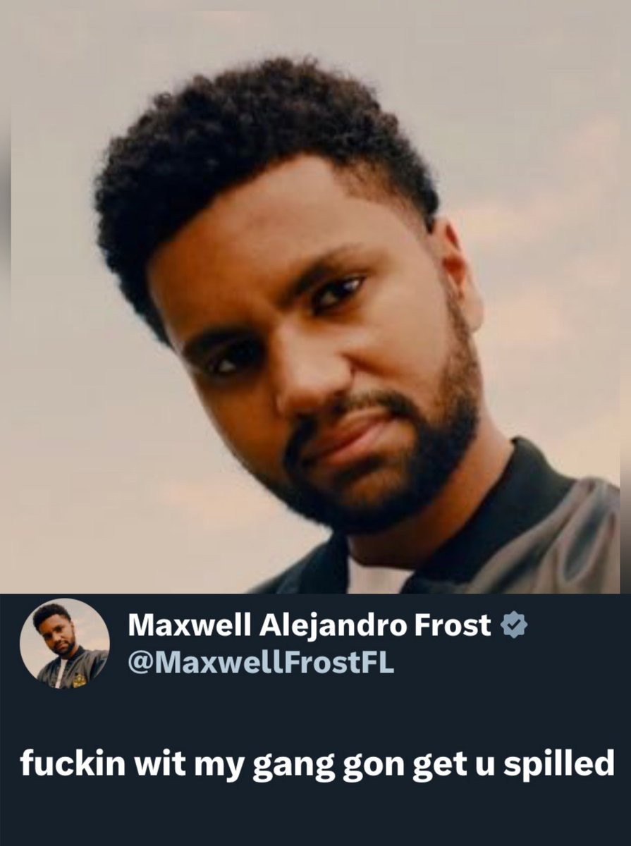 @Chicago1Ray 🇺🇸 (@chicago1ray) on Twitter photo Do you think what Maxwell Frost (D) posted in response to President Bukele is a threat
Unacceptable that Democrats would speak to a foreign leader in these derogatory terms 
Raise your hand ✋️ if you think <a href="/SpeakerJohnson/">Speaker Mike Johnson</a> should censure Frost for it
Let your voices be heard Do you think what Maxwell Frost (D) posted in response to President Bukele is a threat
Unacceptable that Democrats would speak to a foreign leader in these derogatory terms 
Raise your hand ✋️ if you think <a href="/SpeakerJohnson/">Speaker Mike Johnson</a> should censure Frost for it
Let your voices be heard