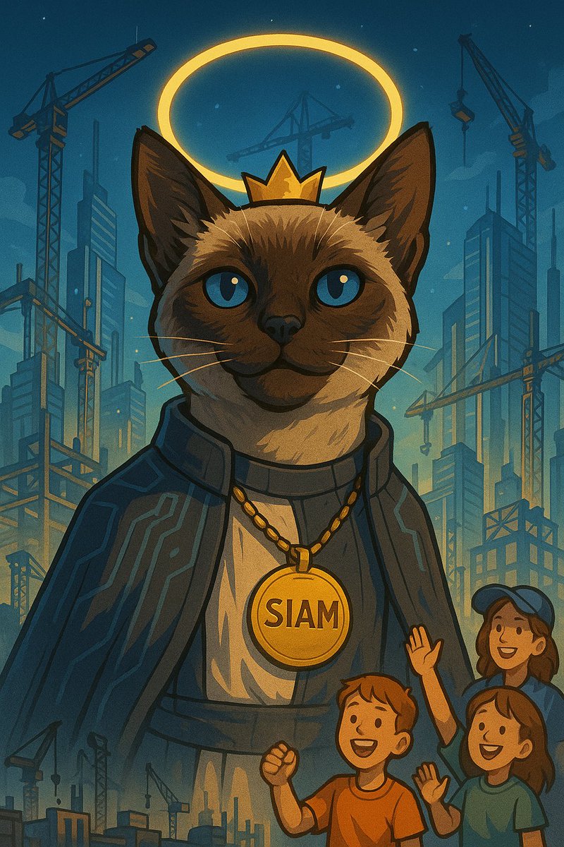 Siam stands tall as the world reshapes. The people are waking up. The old order fades, the future is feline.
#NewWorldOrder #SIAM #Crypto <a href="/base/">Base</a>