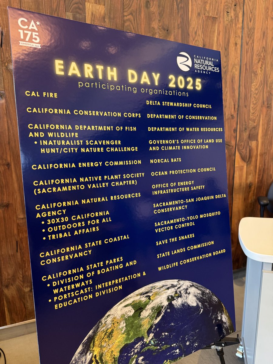 Thank you Secretary <a href="/WadeCrowfoot/">Wade Crowfoot</a> and California Natural Resources Agency for hosting an Earth Day Fair to celebrate some of the amazing work being done by awesome people across the state to protect nature. These are the stories of hope we all need! And as a bonus we had bats and