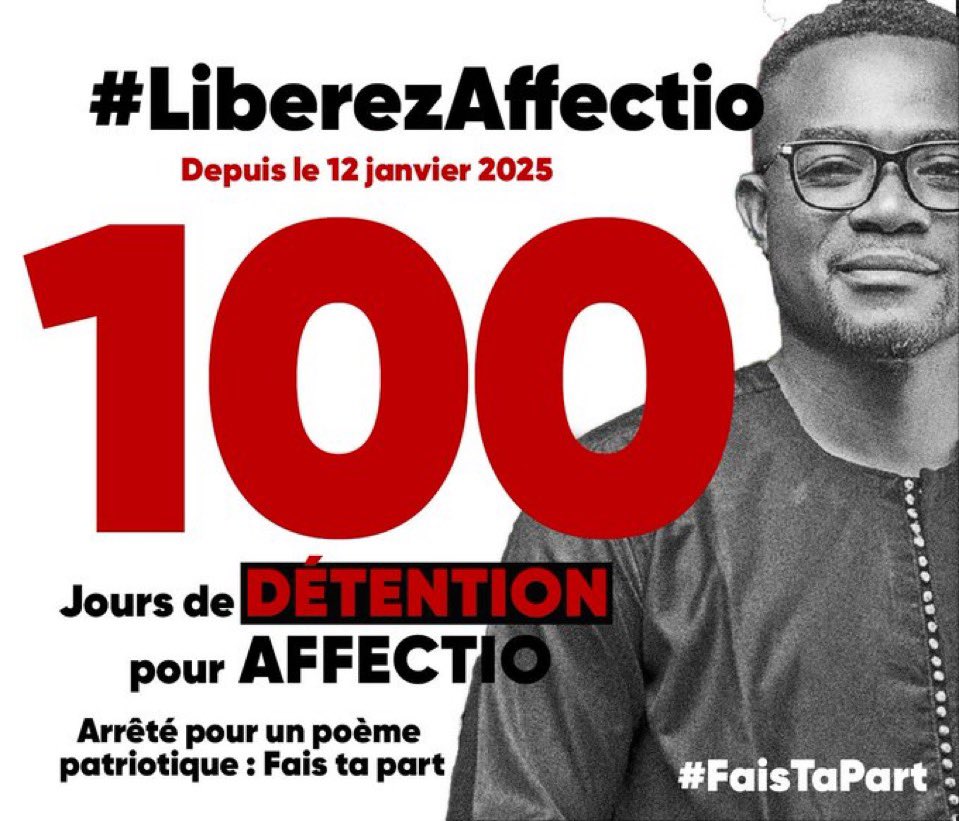 GJTeko's tweet image. 14 semaines.
2400 heures.
Derrière les barreaux pour un poème.
Au-delà de l’indignation et des revendications,il est temps d’exiger une réforme du code pénal.
Pour que demain, ni moi, ni toi, ni ton fils, ton frère ou ta sœur ne soient emprisonnés pour avoir pensé.
#FaisTaPart