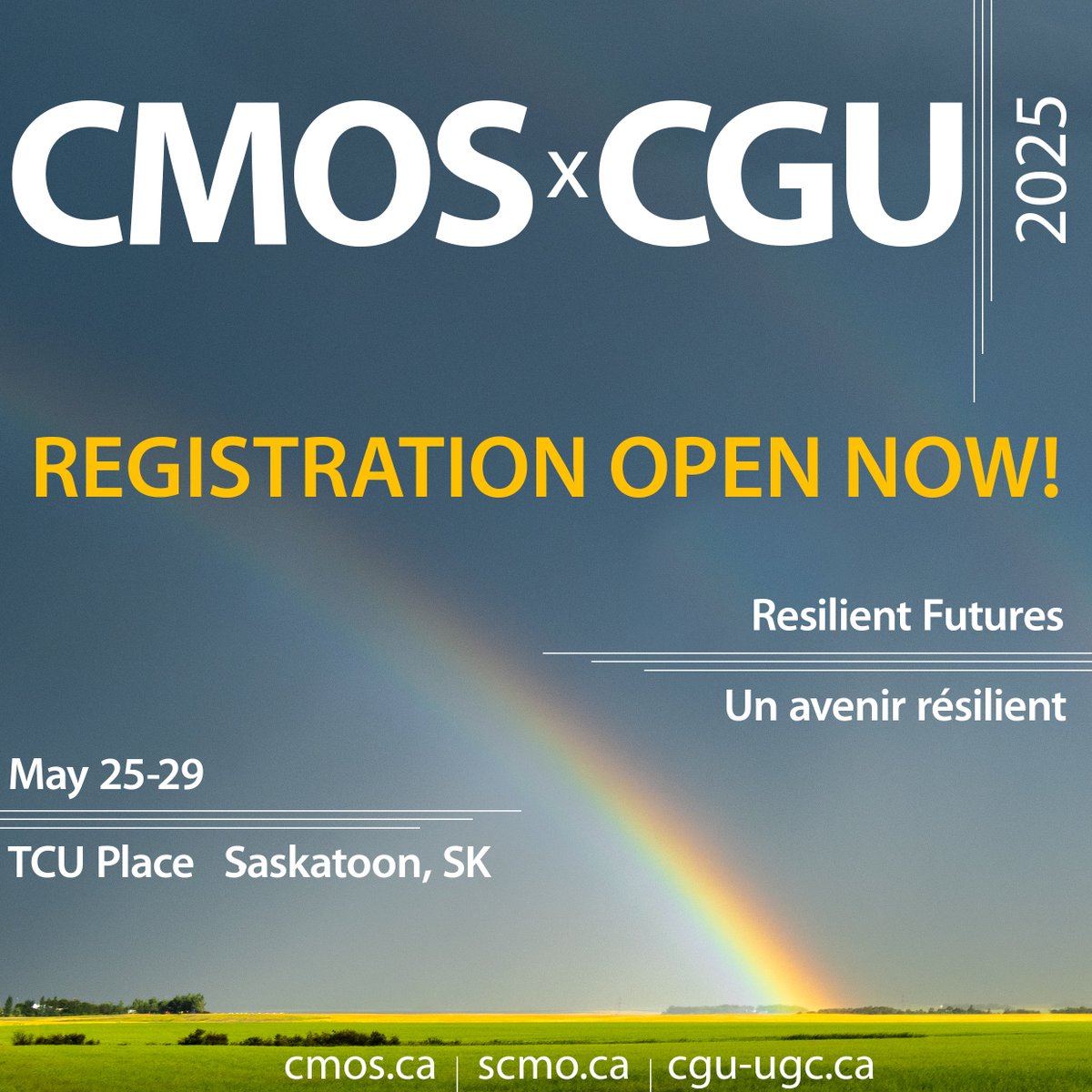 CGU (@cgu_ugc) on Twitter photo Share the news!
Visit the congress website here to register:  cmos.ca/site/congress/…
#CMOSxCGU2025 Share the news!
Visit the congress website here to register:  cmos.ca/site/congress/…
#CMOSxCGU2025