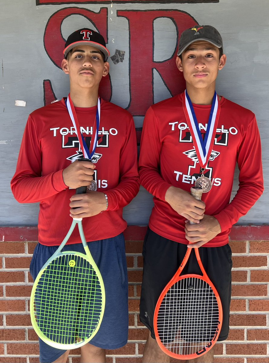 Luis Vega (@coachvega2) on Twitter photo 🎾🥉CONGRATULATIONS to Iker Delgado and Max Delgado in placing 3rd in Boys Doubles at the District 3A Varsity Tennis Tournament. Let’s Go!!! <a href="/rvegab_TISD/">Rosy Vega-Barrio</a> <a href="/AOlvera_TISD/">Alejandro Olvera</a> <a href="/TornilloISD/">Tornillo I.S.D.</a> <a href="/AthleticCoyotes/">Tornillo Coyote Athletics</a> 🎾🥉CONGRATULATIONS to Iker Delgado and Max Delgado in placing 3rd in Boys Doubles at the District 3A Varsity Tennis Tournament. Let’s Go!!! <a href="/rvegab_TISD/">Rosy Vega-Barrio</a> <a href="/AOlvera_TISD/">Alejandro Olvera</a> <a href="/TornilloISD/">Tornillo I.S.D.</a> <a href="/AthleticCoyotes/">Tornillo Coyote Athletics</a>