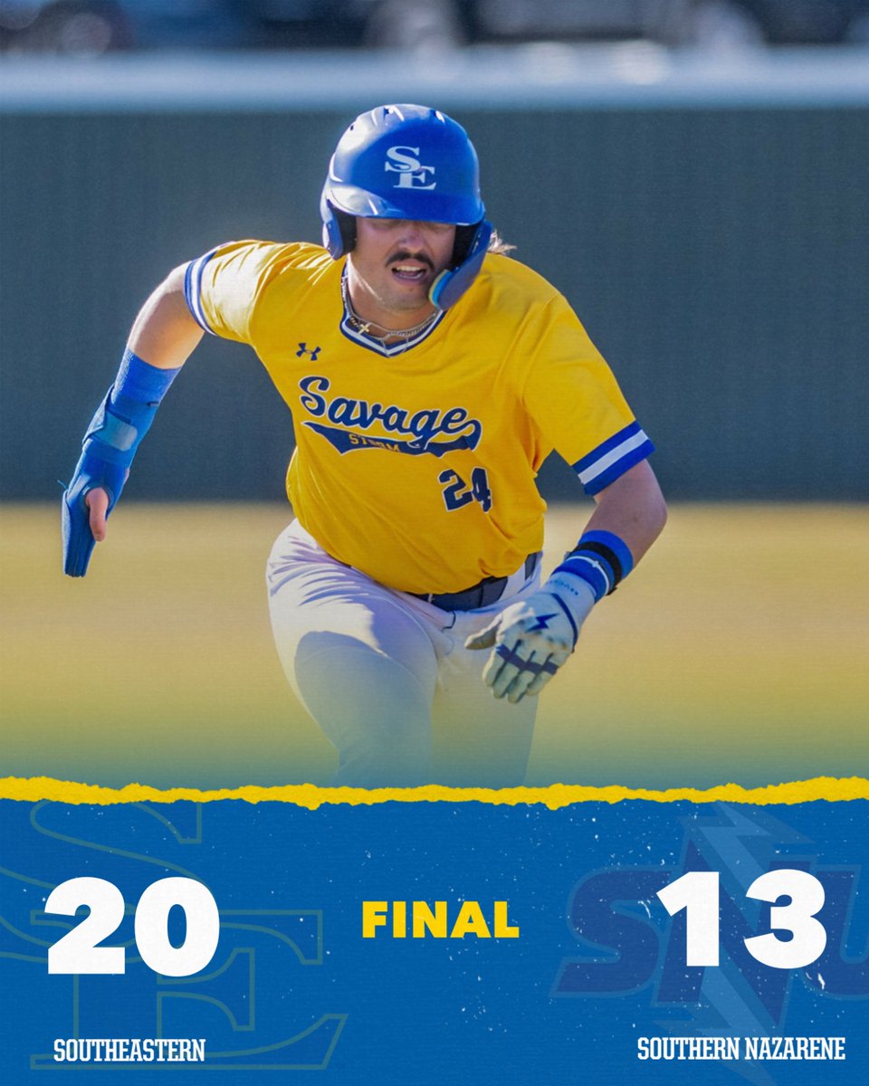 Southeastern Athletics (@gosoutheastern) on Twitter photo SE Takes Midweek Battle of the Storms...
<a href="/SavageStormBSB/">Savage Storm Baseball</a> | #GoSoutheastern | #TakeCover SE Takes Midweek Battle of the Storms...
<a href="/SavageStormBSB/">Savage Storm Baseball</a> | #GoSoutheastern | #TakeCover