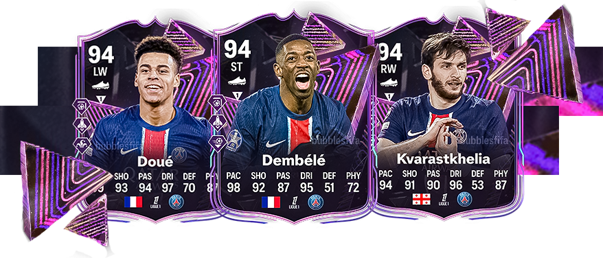 BubblesFIFA's tweet photo. This season PSG's attack has been going crazy, guiding the team to a Champions League Semi-Final and they are undefeated in Ligue 1! 🇫🇷🥅

Do you think PSG will win the Campions League? 🤔

#PSG #Paris #France #FIFA #EAFC25 #Photoshop #design #Ligue1 #Ligue1McDonalds #Concept https://t.co/qIObQf1TKO