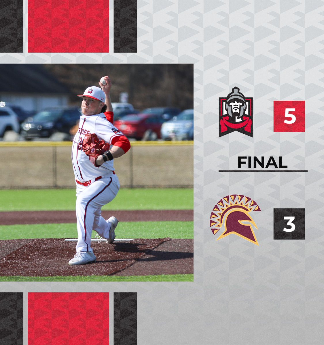 ESUWarriors's tweet image. 𝐇𝐚𝐧𝐝𝐥𝐞𝐝 𝐁𝐮𝐬𝐢𝐧𝐞𝐬𝐬 ⚔️⚾ 

The No. 17 East Stroudsburg University baseball team picked up a midweek nine-inning win over the Spartans, with Caden Parker recording his seventh save of the season!

ESU scored all five of their runs in the second inning, capitalizing on…