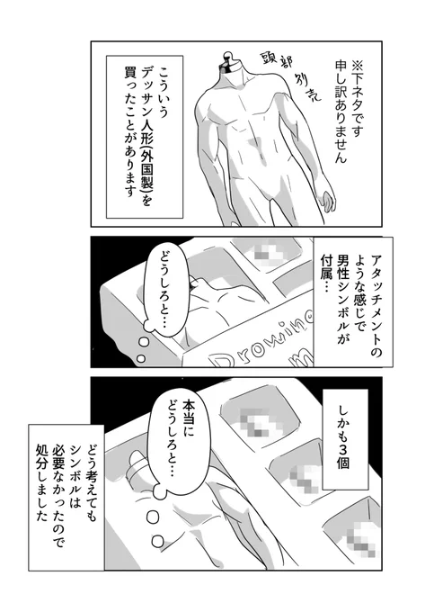 海外製のデッサン人形 