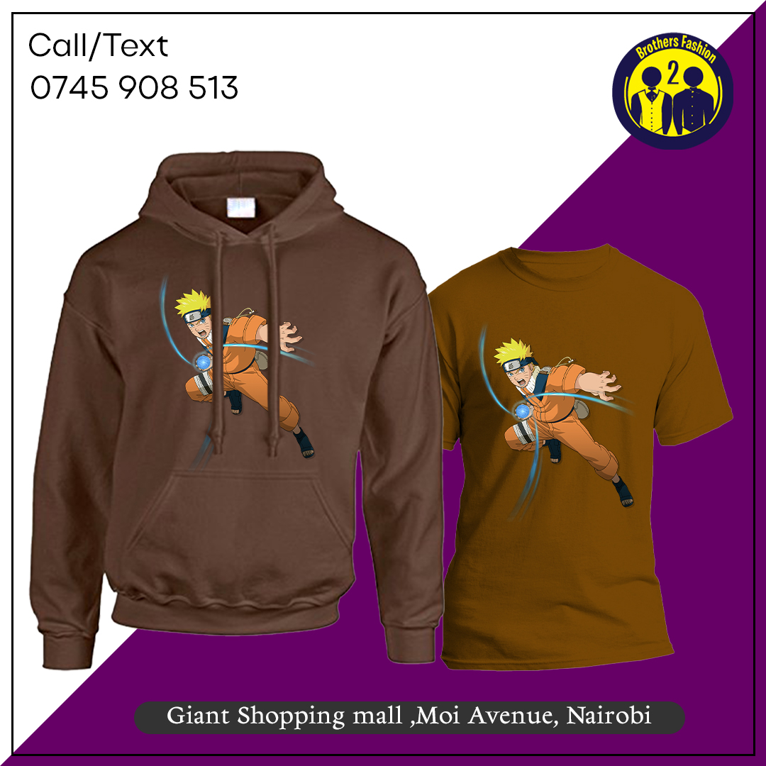 2brothersKE's tweet image. Unleash your inner shinobi! Grab our Naruto Rasen Shuriken hoodie or tee and channel next‑level jutsu in every step. Available now at Brothers Fashion, Giant Shopping Mall (Moi Avenue, Nairobi).
Contact us: wa.me/+254745908513
Delivery done countrywide

#kibanja #Pope #devki