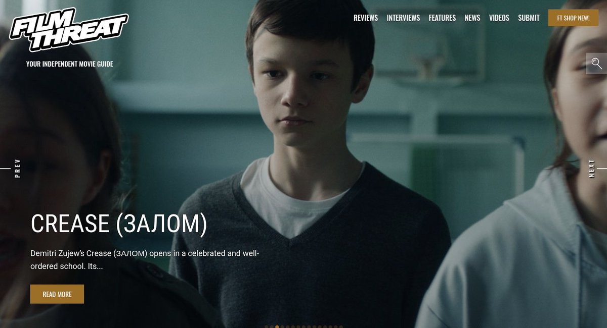 FilmThreat's tweet image. “The classroom becomes a battleground for dominance.” Alan Ng feels the tension throughout Crease.
filmthreat.com/reviews/crease… #SupportIndieFilm #Crease #Short #Drama