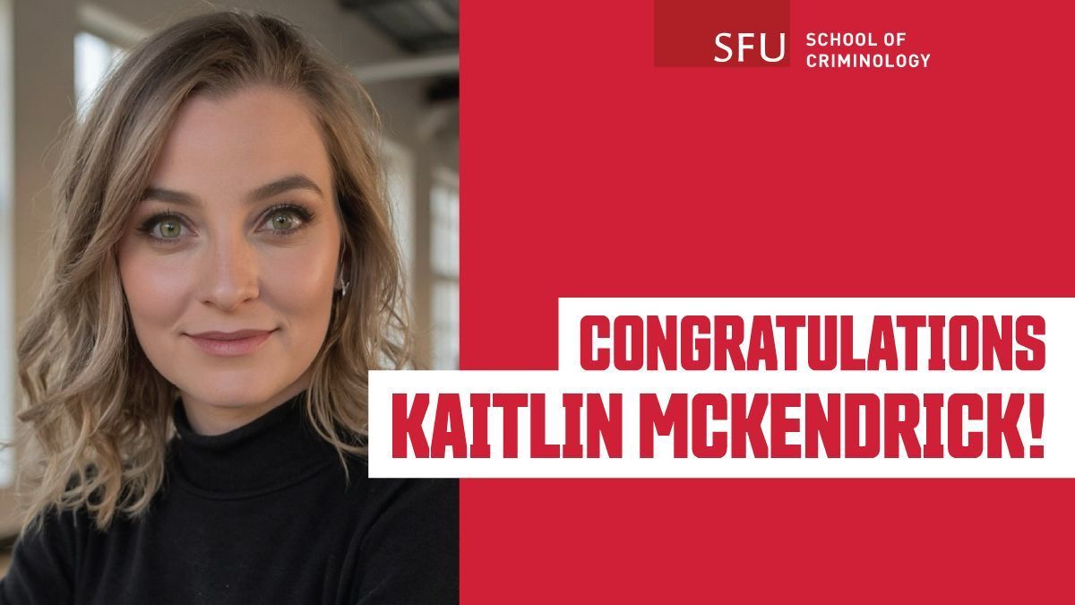 Huge congratulations to Kaitlin McKendrick on successfully defending her MA thesis titled "Child Sexual Homicides: Examining the Role of Victim Sex in Crime Commission"! 

Well done, Kaitlin!
buff.ly/8UIE1lJ

#SFUCriminology #MADefence