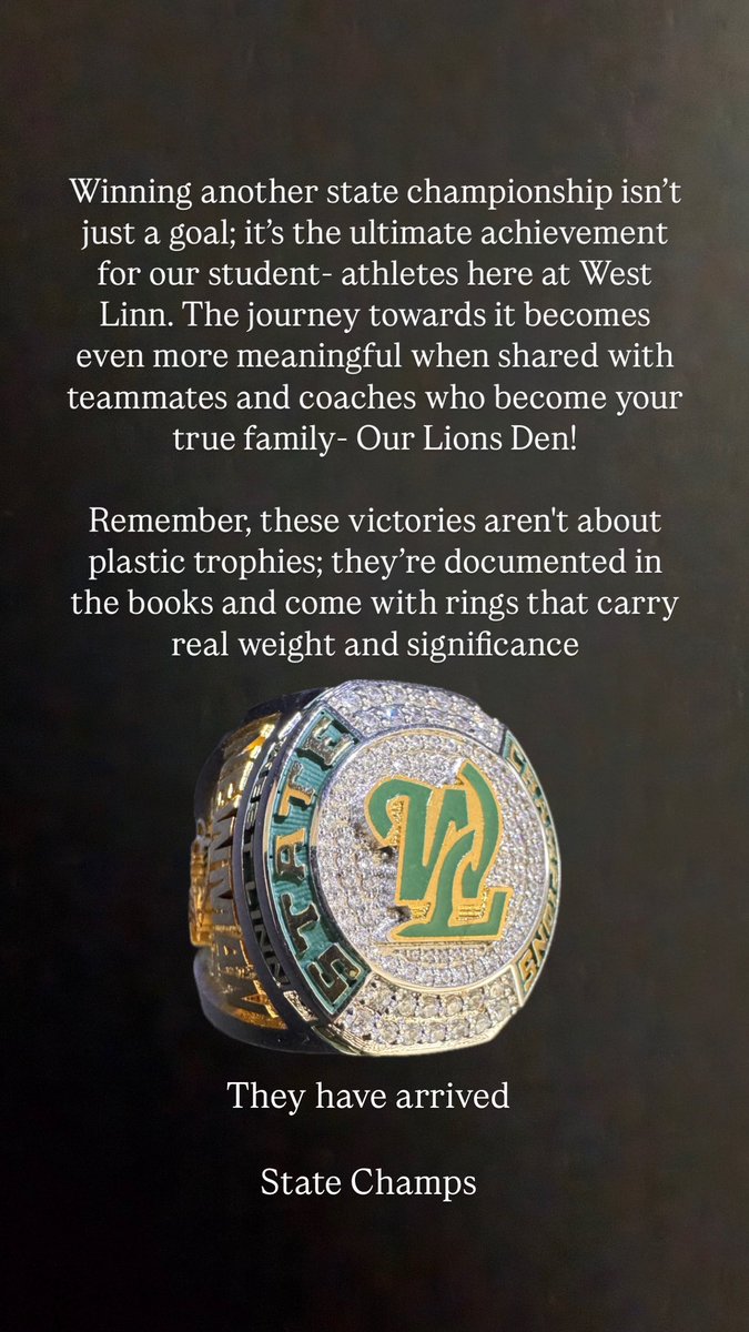 We’re Back! The ultimate goal. State Champs!