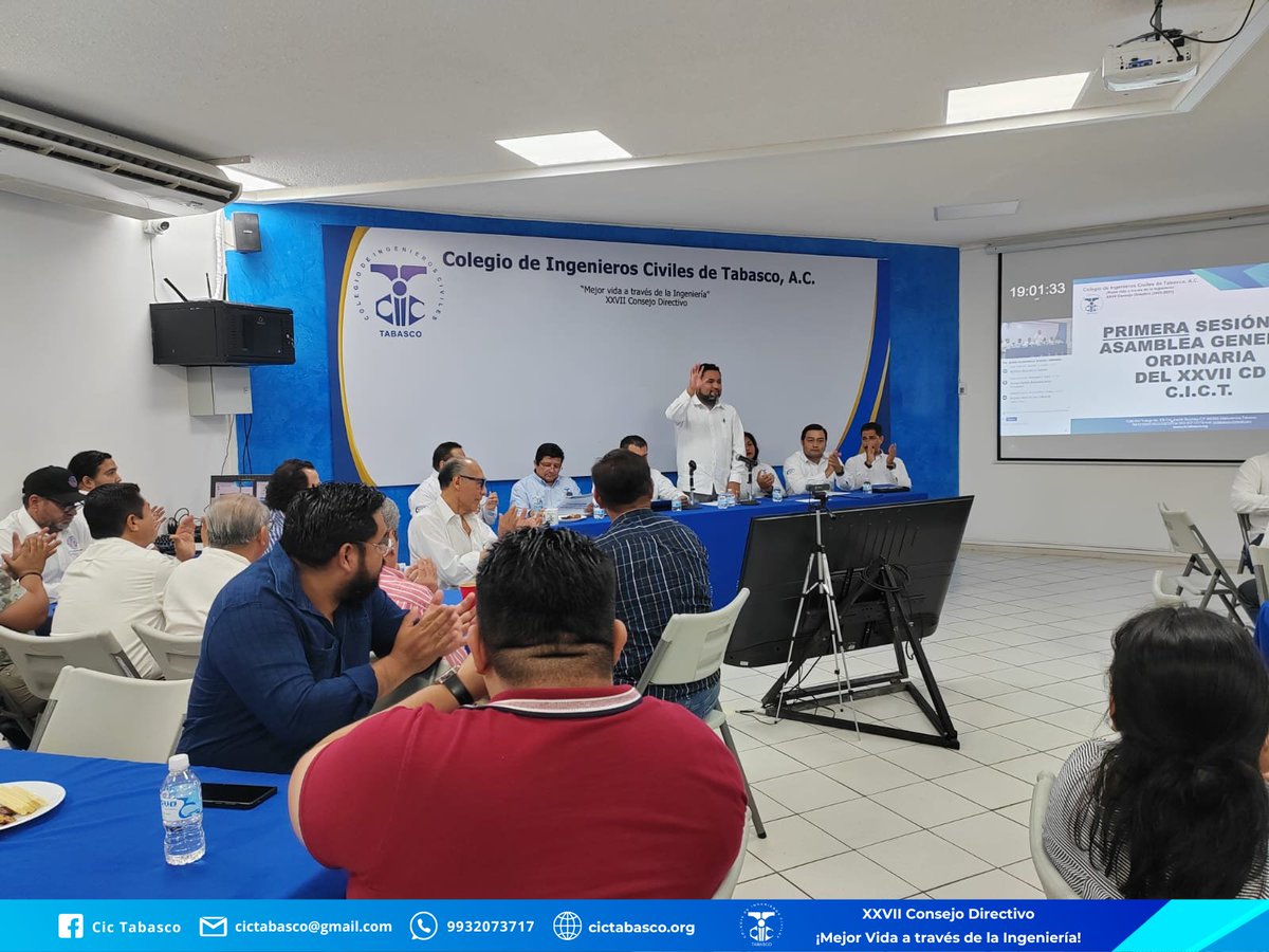 Cictab's tweet photo. "Primera Sesión de Asamblea general Ordinaria" 

¡El colegio somos todos y todas!

#mejorvidaatravesdelaingenieria https://t.co/RJ2pWfhg0A