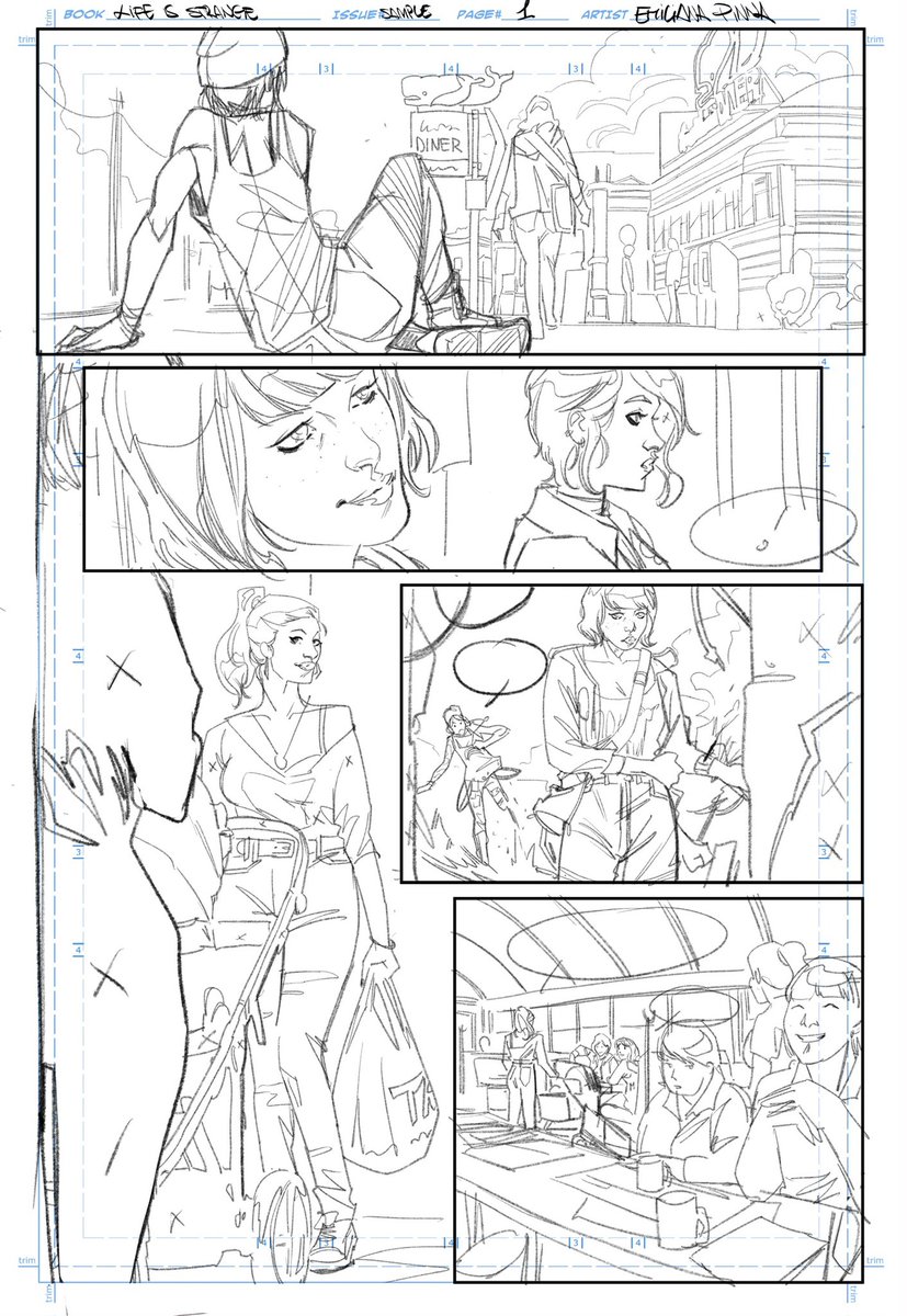 EmilianaPinna's tweet photo. @TitanComics #LifeIsStrange test pages👯‍♀️🪢🐳

Swipe for the pencils ➡️

#testpages #comics #makecomics #titancomics #lifeisstrangegame #lifeisstrangebeforethestorm #lifeisstrangeart #ink #digitalart #comicsartist #grays #lgbtqa #lgbtq🌈 https://t.co/Z9qNkPMFUX