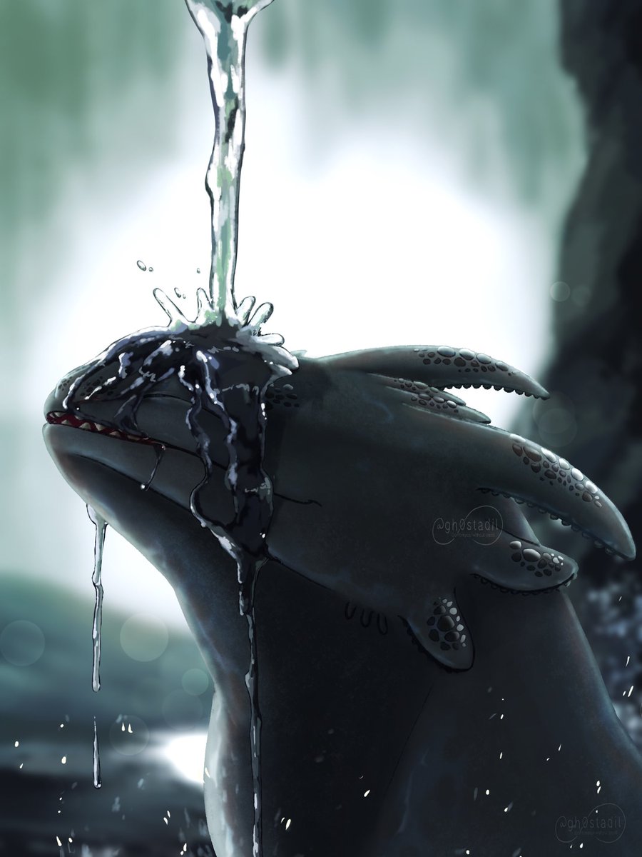 The boy needed a bath 🌿🌊 #HTTYD