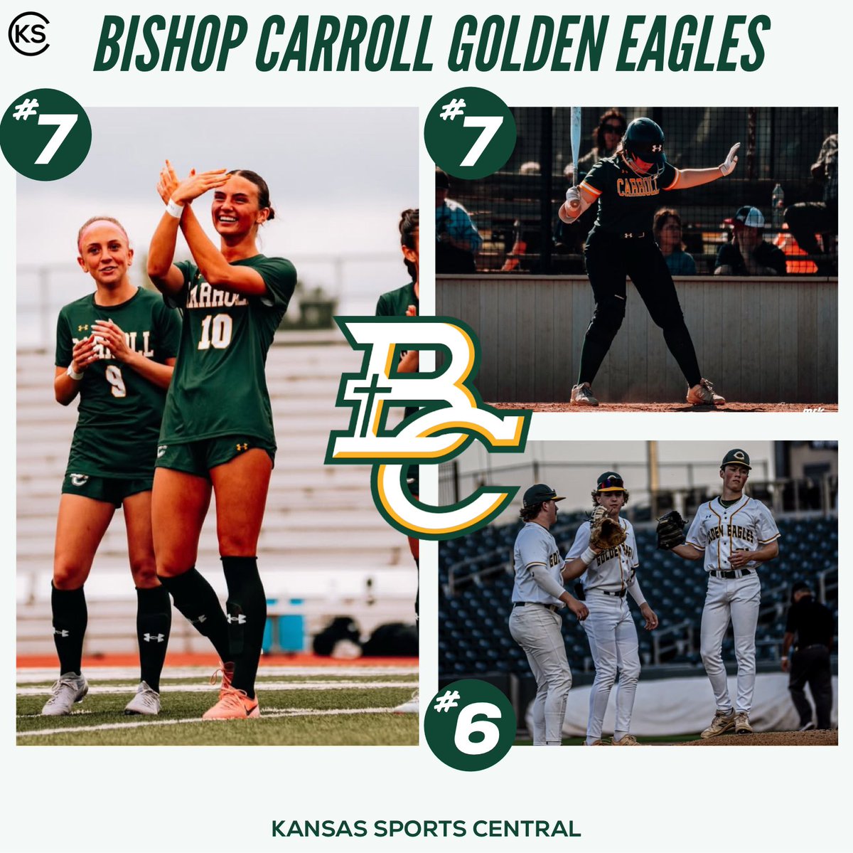 The Golden Eagles Are Soaring

Bishop Carroll is making noise across the board, landing in the top 10 in all three of our latest Kansas Sports Central rankings.

Photo Credit: shotsbyymark