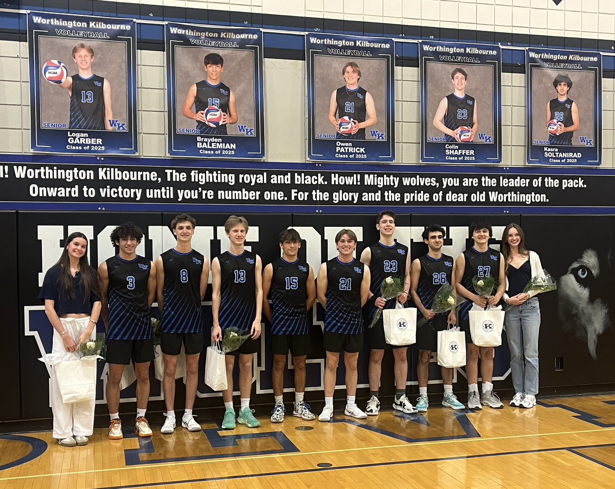 WKHSWolves's tweet image. @wkhsbvolleyball celebrating the seniors tonight ! #ForTheWolves