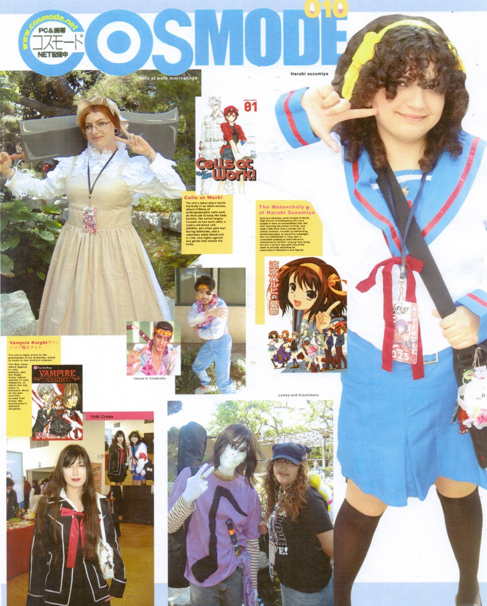 _Tamakid's tweet image. Turned the photos I took at a an anime con into a cosplay magazine spread!