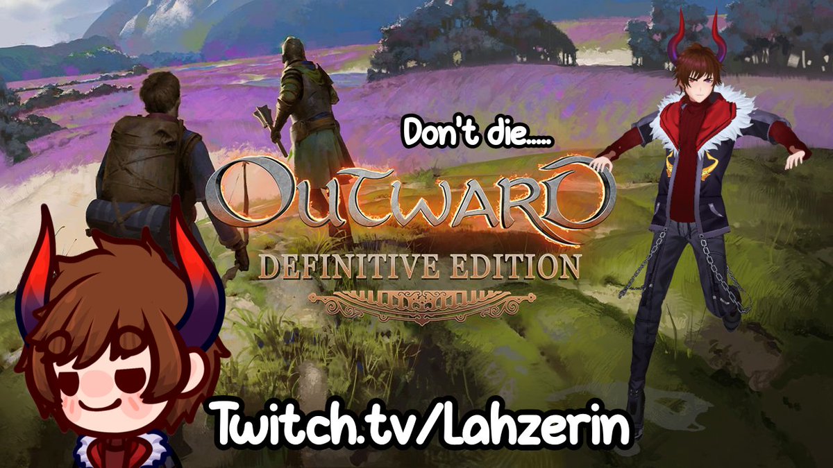 lahzerin's tweet image. ⛓️ Sparks said we can leave the village!
🌸 What can go wrong!

🔴LIVE RN🔴 Link in that bio erm
#outward #anime #vtuber