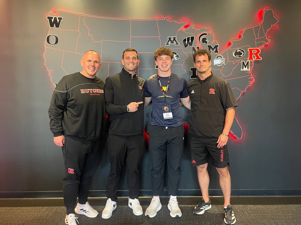 Liam Conlon (@liamconlon__) on Twitter photo After a great visit and conversation with <a href="/GregSchiano/">Greg Schiano</a> I’m blessed to receive an offer from Rutgers!🪓
<a href="/CoachSparber/">Zach Sparber</a> <a href="/CoachNoonanRU/">Charlie Noonan</a> <a href="/Jack_Scordato2/">Jack Scordato</a> <a href="/RamonS_RU/">Ramón S. Ruiz 🪓</a>
<a href="/adamgorney/">Adam Gorney</a>
<a href="/RivalsFriedman/">Adam Friedman</a> <a href="/BrianDohn247/">BrianDohn247</a>
<a href="/MohrRecruiting/">Brian Mohr</a> <a href="/Andrew_Ivins/">Andrew Ivins</a>
<a href="/ChadSimmons_/">ChadSimmons</a> <a href="/TomLoy247/">Tom Loy</a>
<a href="/GregBiggins/">Greg Biggins</a> After a great visit and conversation with <a href="/GregSchiano/">Greg Schiano</a> I’m blessed to receive an offer from Rutgers!🪓
<a href="/CoachSparber/">Zach Sparber</a> <a href="/CoachNoonanRU/">Charlie Noonan</a> <a href="/Jack_Scordato2/">Jack Scordato</a> <a href="/RamonS_RU/">Ramón S. Ruiz 🪓</a>
<a href="/adamgorney/">Adam Gorney</a>
<a href="/RivalsFriedman/">Adam Friedman</a> <a href="/BrianDohn247/">BrianDohn247</a>
<a href="/MohrRecruiting/">Brian Mohr</a> <a href="/Andrew_Ivins/">Andrew Ivins</a>
<a href="/ChadSimmons_/">ChadSimmons</a> <a href="/TomLoy247/">Tom Loy</a>
<a href="/GregBiggins/">Greg Biggins</a>