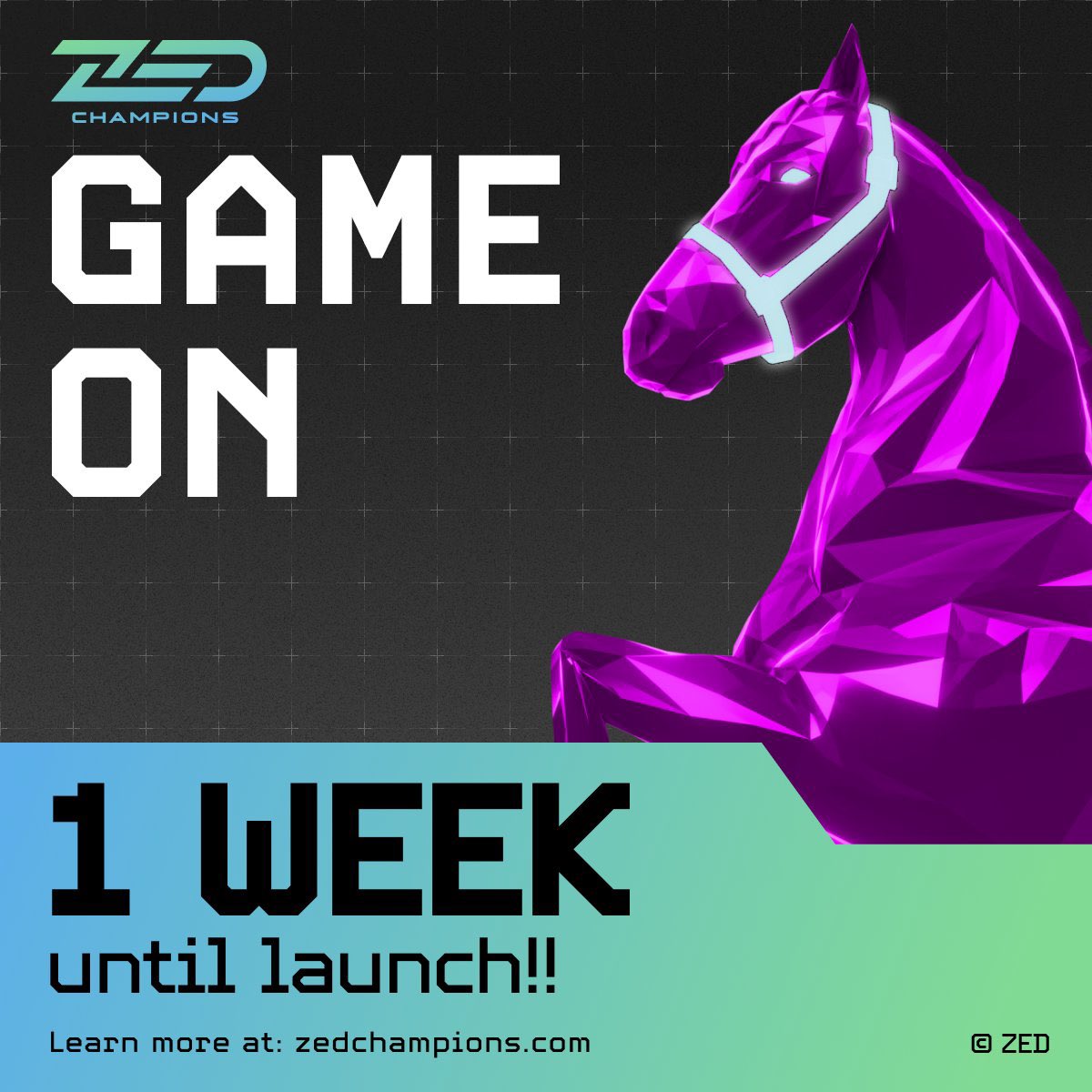 🚨ZED Champions drops in 1 week!🚨Dive into fast-paced, hands-free racing with on-chain ownership, weekly missions, and epic $ZED Token prizes. Build your ultimate stable and dominate on the tracks! 🏇 #ZEDChampions #Web3Gaming <a href="/ZEDtoken/">$ZED On Base</a> <a href="/KaitoAI/">Kaito AI 🌊</a> 
📈🚀