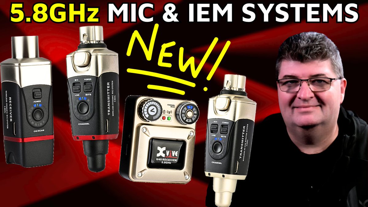 askdrtk's tweet photo. I've been working with the NEW Xvive U35 and U45 5.8GHz Microphone and In-Ear Monitor Wireless Systems.

Clean Sound, Reliable Connections, and Durable Build Quality. Check out my full review with audio tests.

https://t.co/G0BWBpLy3N https://t.co/P03lBMXLtZ