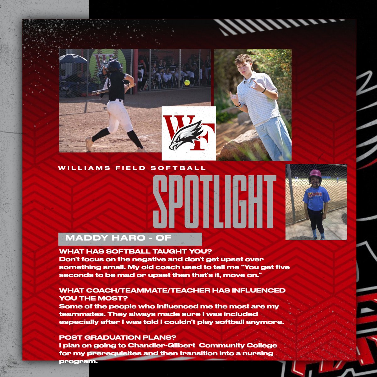 Three more seniors to honor leading up to our Senior Night on Thursday .
6 p.m. vs. Higley at home on Thursday.
<a href="/AZinthecircle/">Javier Zuluaga</a> <a href="/AZPreps365/">AZPreps365</a> <a href="/azc_obert/">Richard Obert</a> <a href="/AZPreps365Jose/">Jose E. Garcia</a> <a href="/KevinMcCabe987/">Kevin McCabe</a>