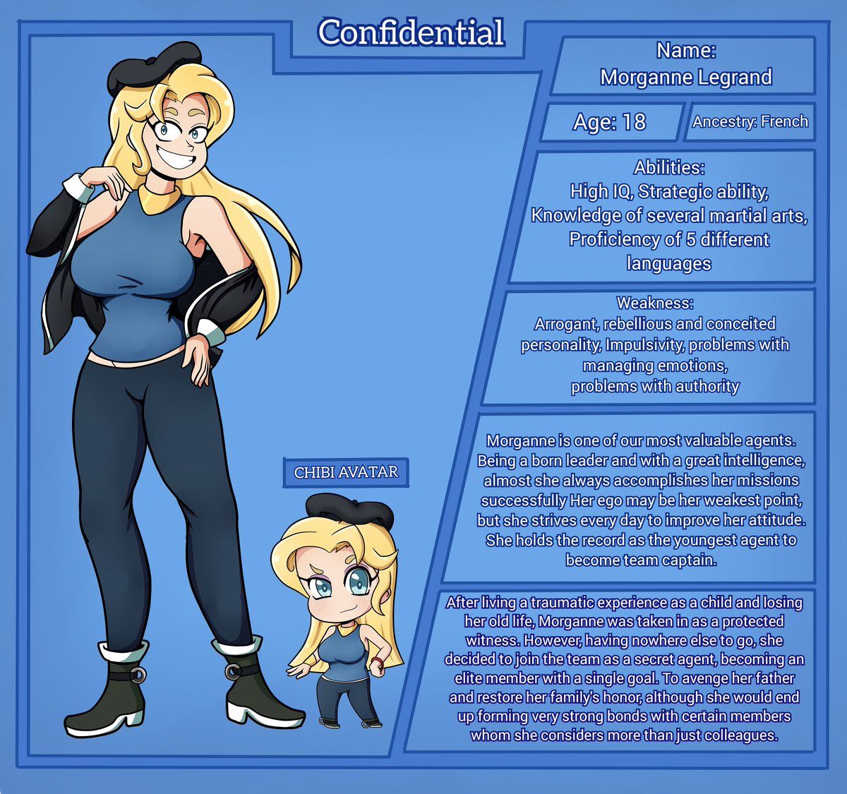 Pepemay9315's tweet image. A slight redesign and update of my OC Morganne, with some more info 

Then I'll pull from my other ocs (and others related to my own AU if I can)
#originalcharacter #myoc #mywork #characterart #drawing