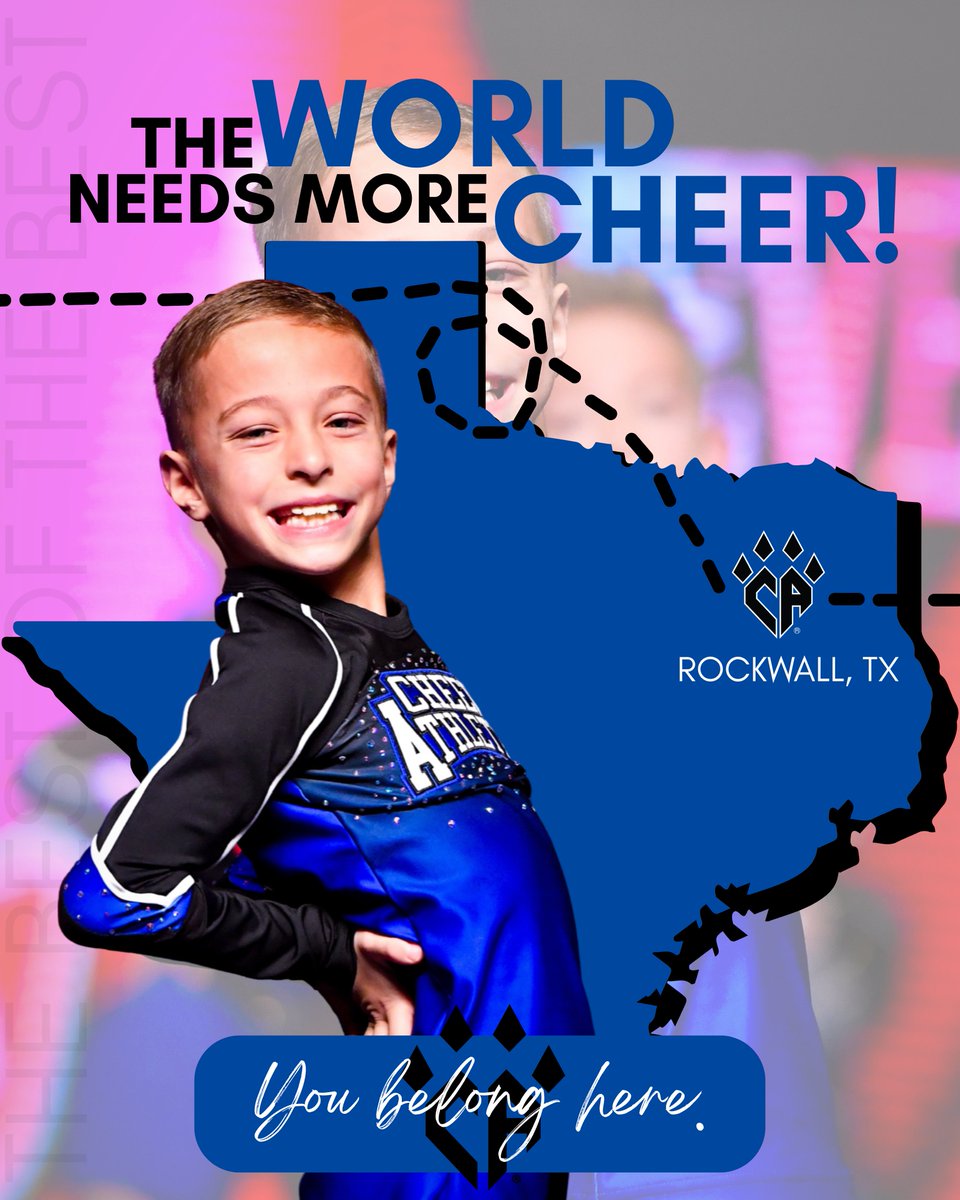 The WORLD needs more CHEER! 📣 And season 2025-2026 will be here before you know it! Take a L👀K at our website for tryout info for your CA location, and register today for your BEST season yet! 😻💙 #TheWorldNeedsMoreCheer 

Register here: cheerathletics.com/tryouts/