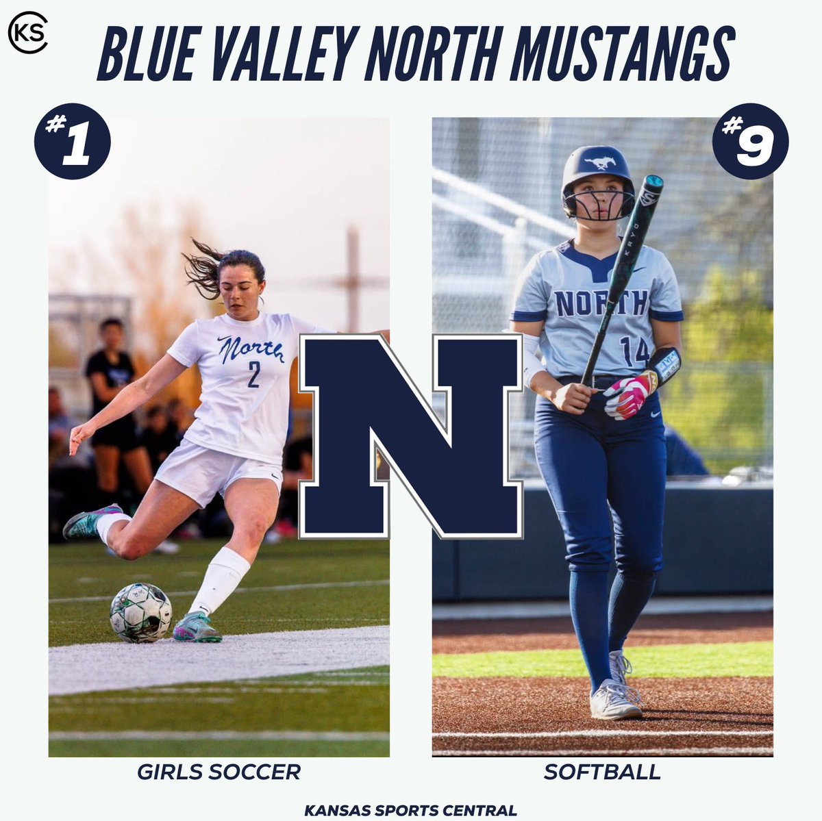 The Mustangs Are Rolling

ranked in both girls soccer and softball in this week’s Kansas Sports Central rankings.

Photo Credit: rms._media