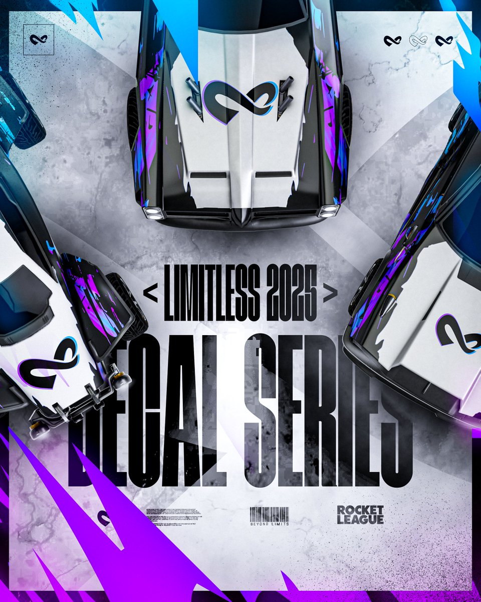 We're back with our SECOND decal in <a href="/RocketLeague/">Rocket League</a> 

I'm extremely proud of what we're building at <a href="/GGLimitless/">Limitless ∞</a> 

Endless belief in what we're doing 💪