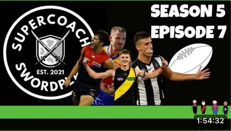 ⚔️G’day guys! The SuperCoach Swordplay podcast is up! Flynn, Daicos, Trac, Carroll, Rozee… who do we bring in this week? Get all the good oil here and all the best for this week! #Supercoach 
youtu.be/eneX3fIGVxo