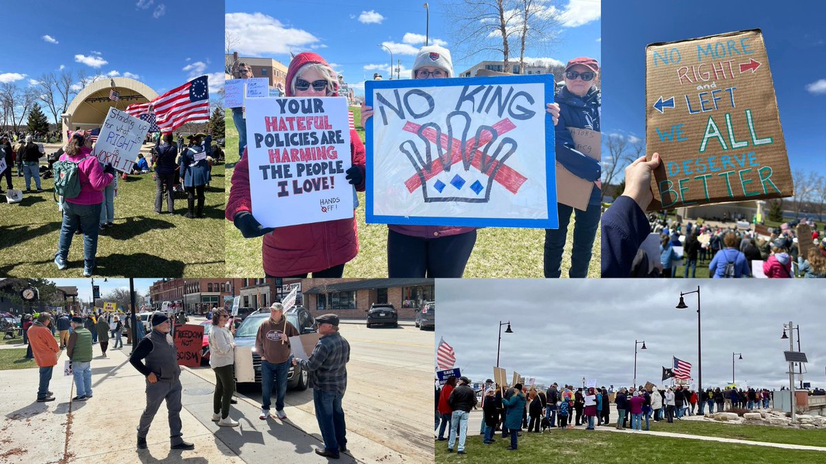 WisDems's tweet photo. Our County Parties were out in force protesting on No Kings Day in Wisconsin. Join us for the next event in your area: https://t.co/VWwOodTKQt
📸@danedems @BrownWIDems @mantydems @winnebagoDemsWI @BarronDems @Doorcountdems #StCroixCounty #WashingtonCouny #PortageCounty #GreenCounty #WaukeshaCounty #WaupacaCounty #OneidaCounty