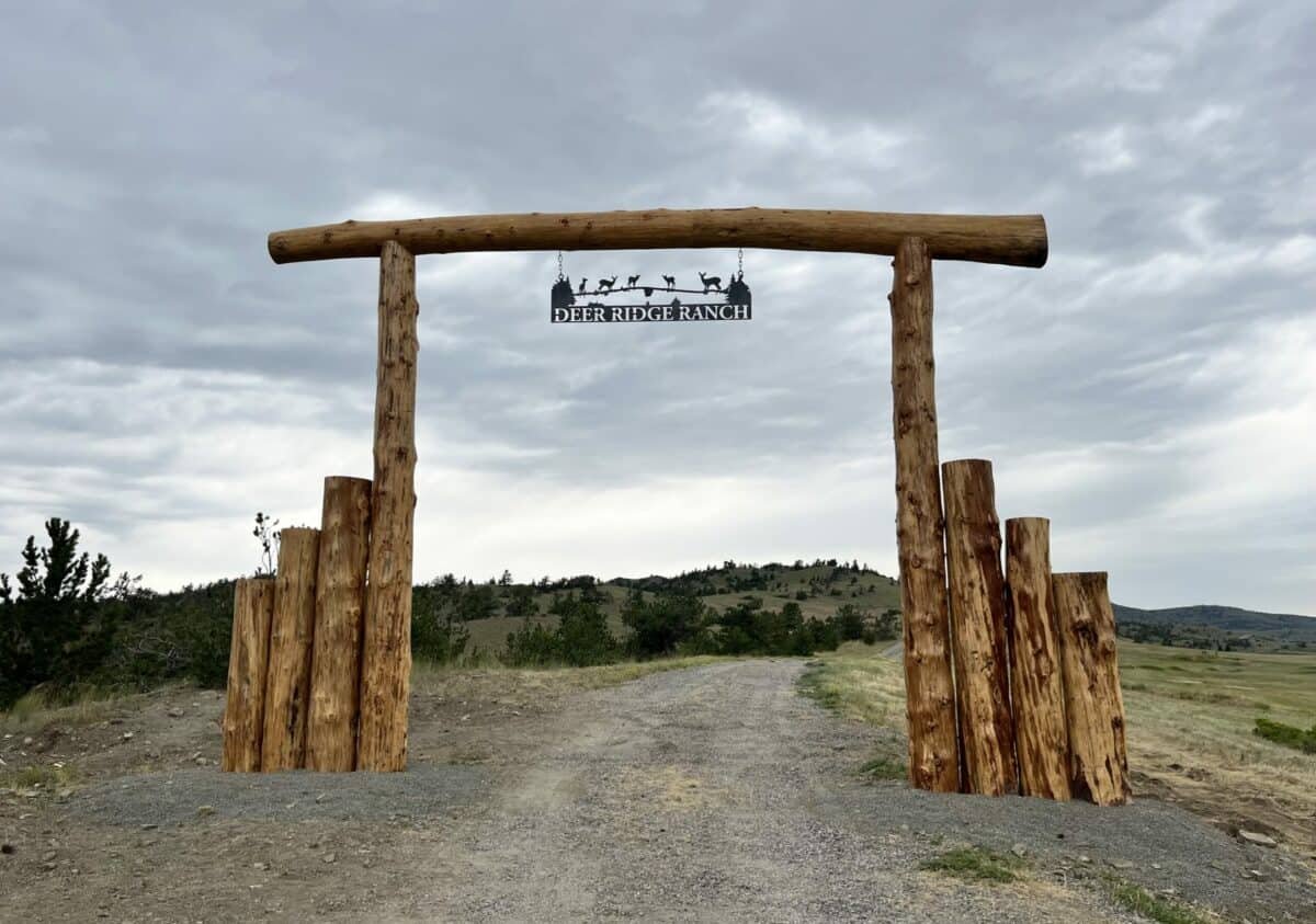 draculabronco's tweet photo. Have recently noticed the similarity between ranch entrances in the US and Japanese Toriis. And they're everywhere