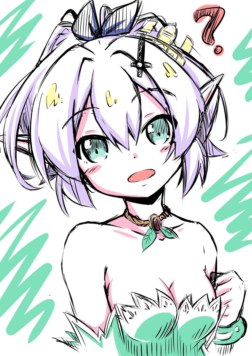 アズレン「朝のお絵描きジャベリンです。エルフジャベリンもありだと思うわけで…#アズールレー」|misoピエロ@C101お疲れ様でした！のイラスト